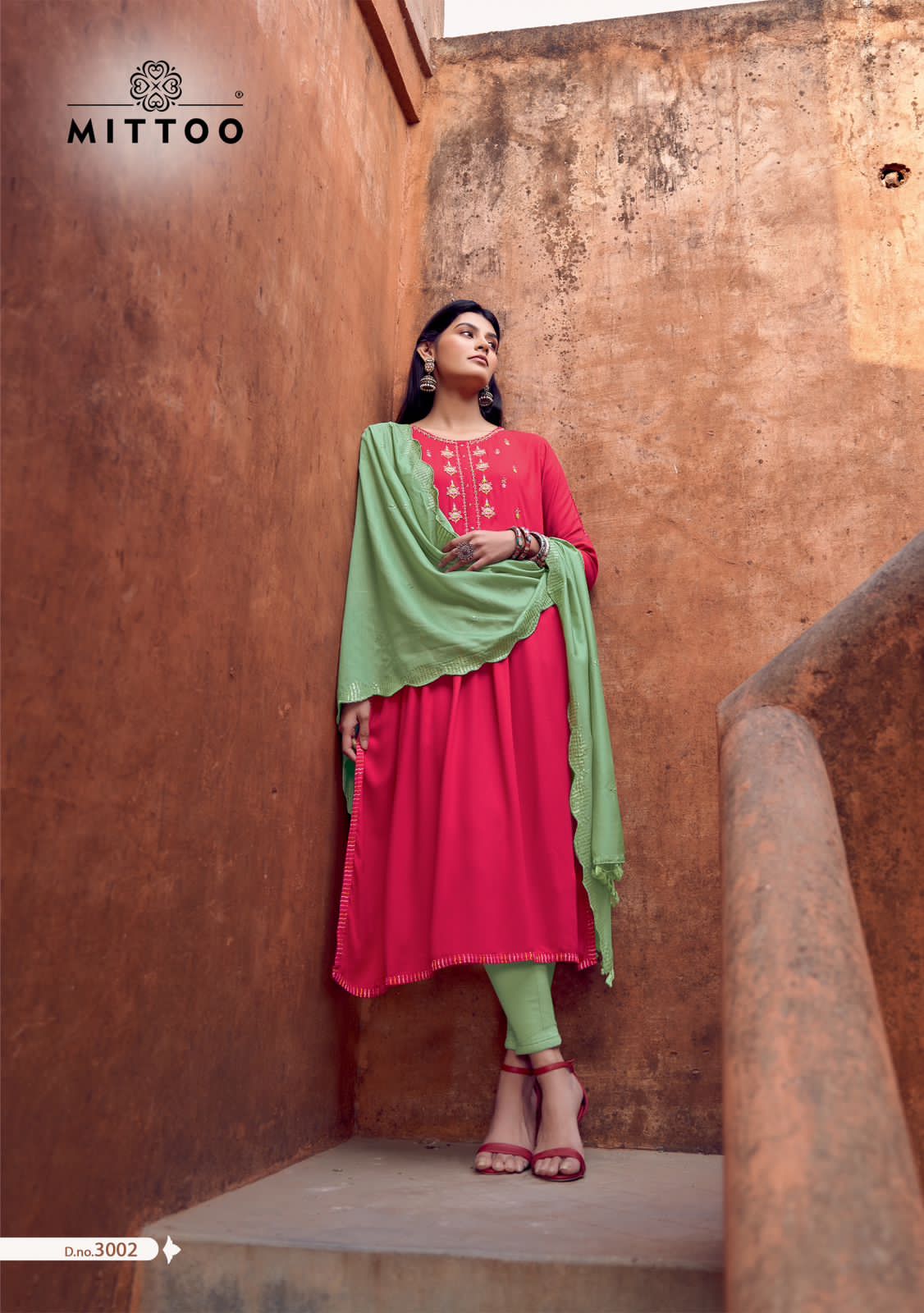 Pavitra By Mittoo Embroidery Kurti With Bottom Dupatta Wholesale Price In Surat
